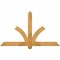 Ekena Millwork Redmond Rough Sawn Timber Gable Bracket, Western Red Cedar, 60"W x 35"H x 4"D x 4"F, 14/12 Pitch GBW060X35X0404RED00RWR - alternate 1